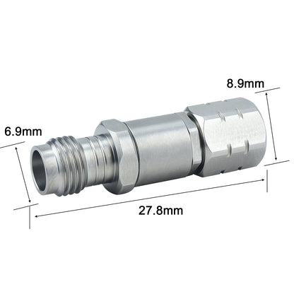 YILIANDUO 1.85mm Male Female Precision RF Adapter DC-67GHz 50 Ohm Stainless Steel Millimeter Wave Test Connector VSWR ≤1.25