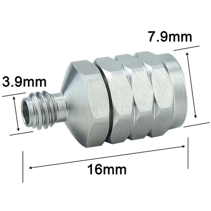 YILIANDUO 1.0mm  to 1.85mm Male Female Precision Cross-Series RF Adapter | DC-67GHz 50Ω Passivated Stainless Steel Ultra-High Frequency Millimeter Test Connector, 1.85mm Mechanically Compatible with 2.4mm Connectors