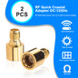 YILIANDUO SMA/RP-SMA Quick Coax Adapter Male to Female 50 Ohm DC-12GHz Gold-Plated Brass for Antennas Wifi CCTV SDR 2-Pack