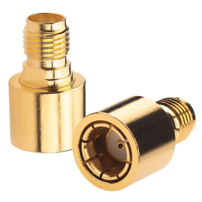 YILIANDUO SMA/RP-SMA Quick Coax Adapter Male to Female 50 Ohm DC-12GHz Gold-Plated Brass for Antennas Wifi CCTV SDR 2-Pack