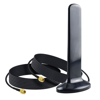 YILIANDUO 4G 5G MIMO LTE Antenna 10dBi 600-6000MHz High Gain Dual RP-SMA Male Antenna Cable with Strong Magnetic Base for 4G 5G LTE Wireless Router NB-loT Network Wireless Security Camera