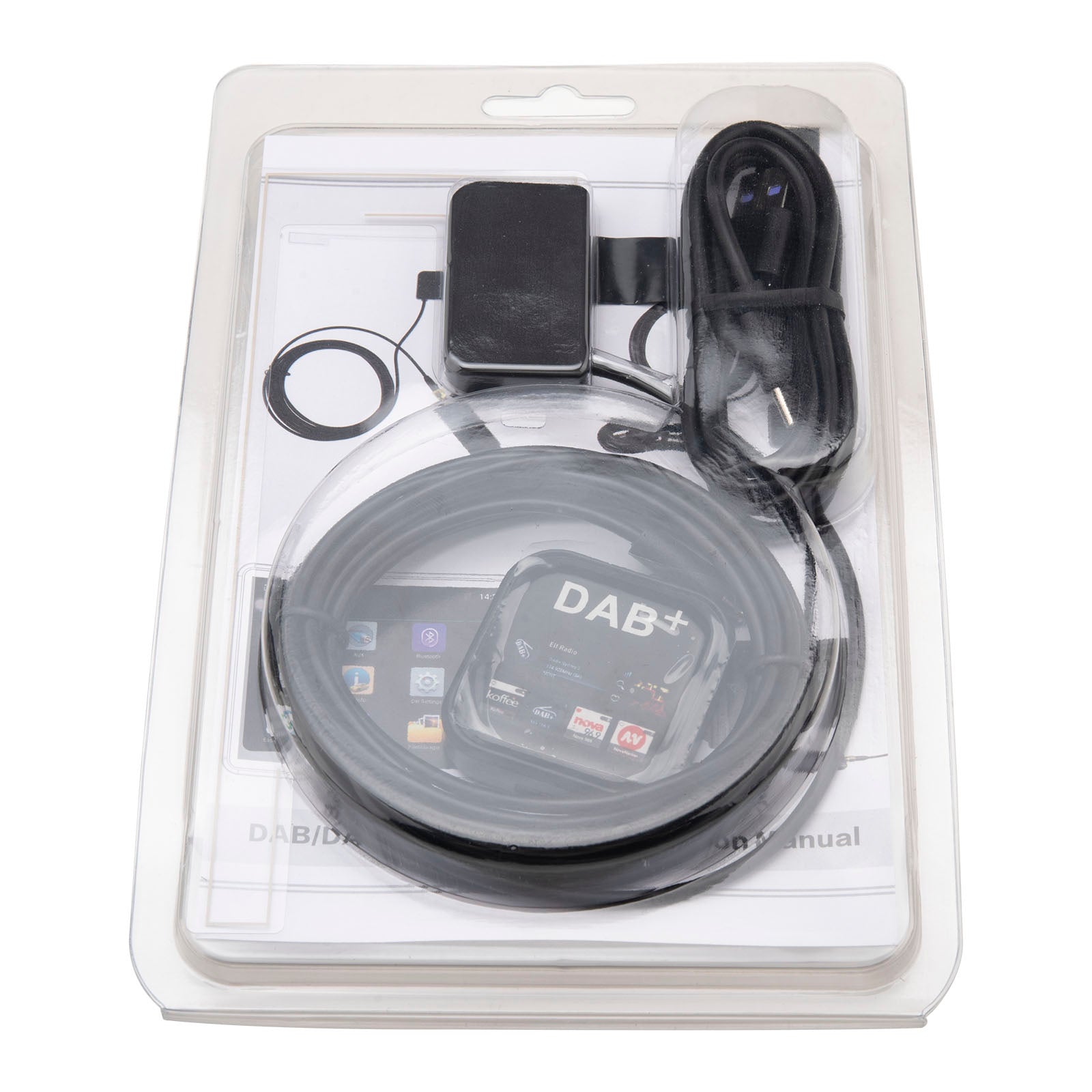 YILIANDUO Car DBA+ Digital Radio Receiver Car DAB Radio Adapter Antenna Kit USB DAB Digital Audio Transmission for Most Android Car Stereos