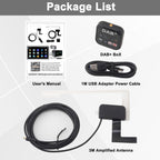 YILIANDUO Car DBA+ Digital Radio Receiver Car DAB Radio Adapter Antenna Kit USB DAB Digital Audio Transmission for Most Android Car Stereos