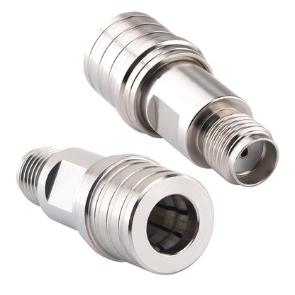 YILIANDUO SMA to QMA 6GHz RF Coaxial Adapter 50Ω Push-Lock Connector for 5G Base Station, Industrial Automation, 4G/5G Antenna System 2-Pack