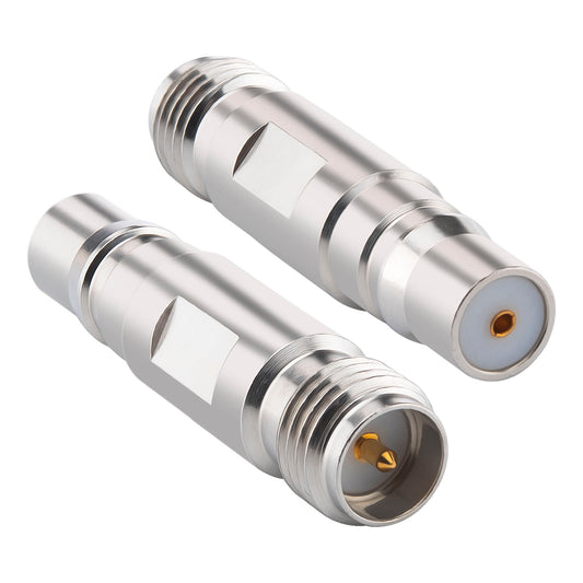 YILIANDUO RP SMA to QMA 6GHz RF Coaxial Connector 50Ω Push-Lock Adapter for 5G Base Station, Satellite, IoT, Military & Avionics 2-Pack