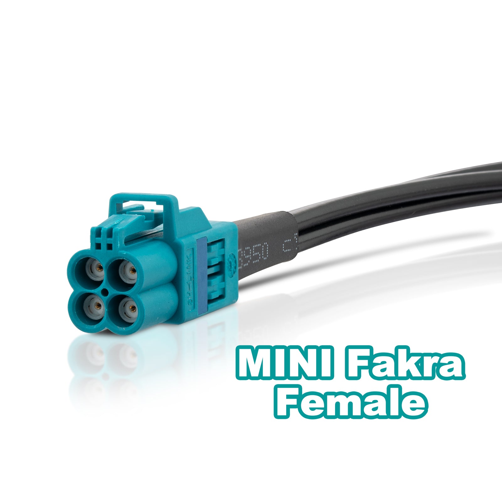 YILIANDUO 4 in 1 Mini Fakra Z to 4 x Fakra/SMA Splitter Cable Universal Vehicle Video Cable for GPS Antenna Reverse Camera ASAS Repair Car Satellite Radio