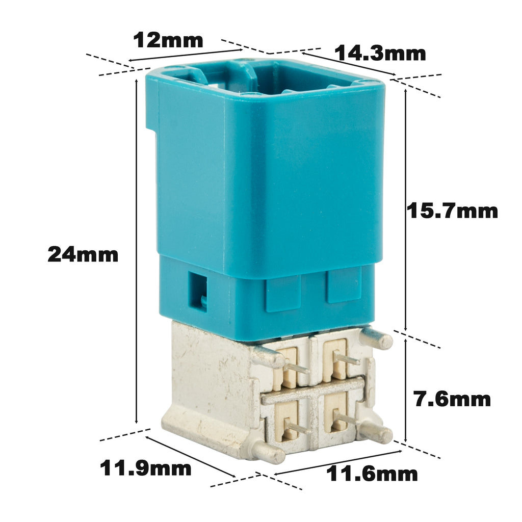 YILIANDUO Mini Fakra Connector Cable 4 in 1 Mini Fakra Z to 4 x Fakra/SMA Cable Universal Vehicle Video Cable for GPS Antenna Reverse Camera ASAS Car Satellite Radio