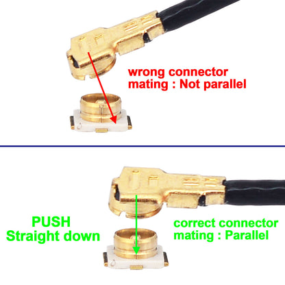 YILIANDUO SMA Female Bulkhead to U.FL IPX MHF4 Mini PCI/PCIE Antenna Pigtail WiFi Cable – 0.81mm RF Coaxial Extension (2 Pack)