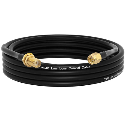 YILIANDUO SMA Male to SMA Female LMR240 Low Loss Coaxial Cable RF Antenna Extension Cable