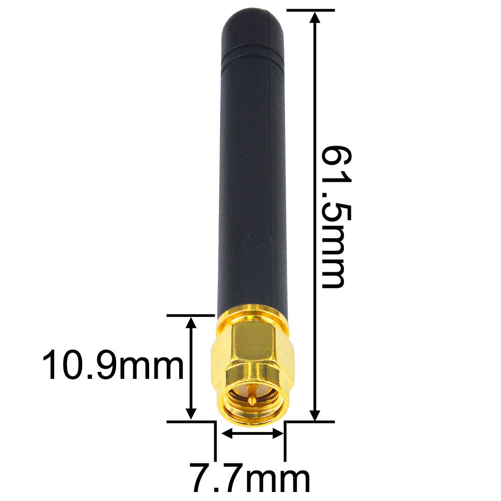 YILIANDUO 433Mhz Antenna SMA Male 3dBi Omnidirectional Thumb Antenna for Ham Radio Signal Booster Wireless Repeater LoRa IoT Remote Walkie Smart Home Sensor Pack of 2