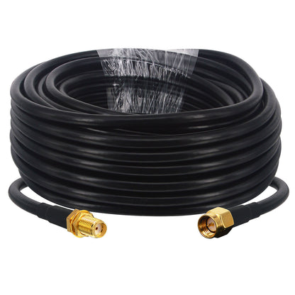 SMA WiFi Antenna Extension Cable SMA Male to Female Low Loss Coaxial RG58 Cable for 2G/3G/4G/5G LTE Antenna Wireless Router WLAN Modem BaoFeng Kenwood Yaesu(Not for TV)