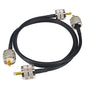 YILIANDUO CB Radio Antenna Cable PL259 UHF Male to Male RG58 Coax Jumper Cable 50CM for CB VHF UHF Ham Radio PMR Wireless LAN Devices SWR Meter Linear Amplifier Dummy Load