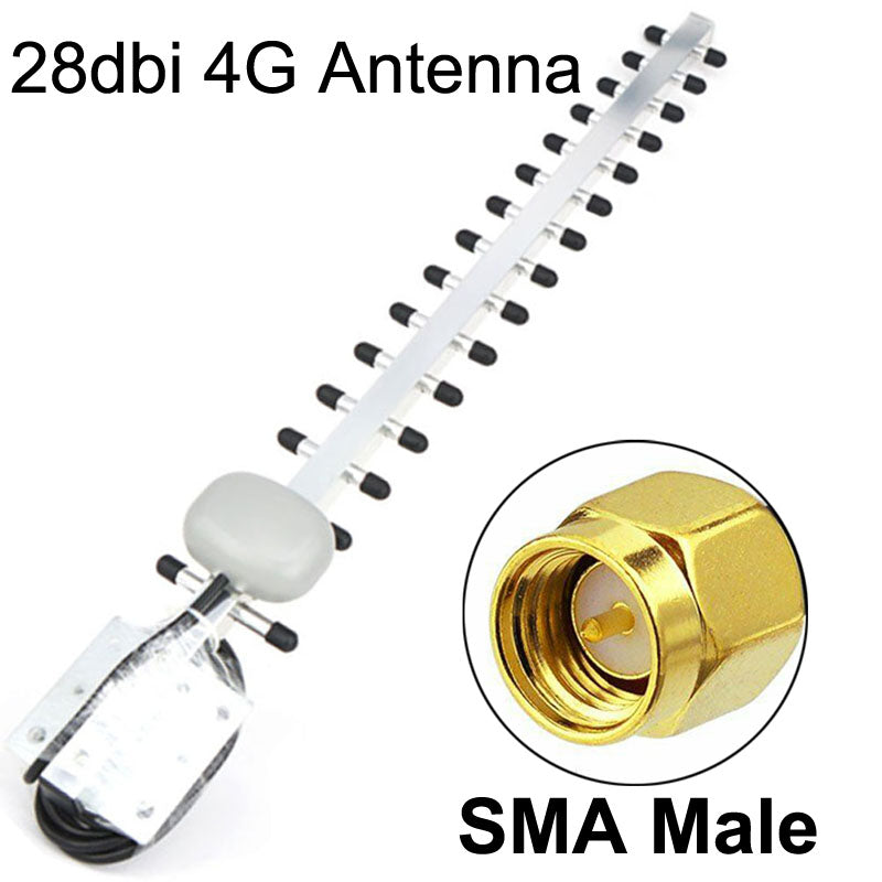 YILIANDUO 28dBi 4G LTE Directional Yagi Antenna | SMA Male with 1.5M Coaxial Cable