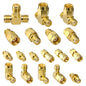 YILIANDUO 18 Type RF Coaxial Adapter Connector kits SMA Male to Female SMA Plug 90 Degree for Fatshark Goggles FPV Race WiFi Antenna Plug Converter