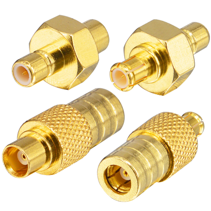 YILIANDUO 4 Type DBA Car Aerial Adapter SMB to MCX Kit RF Adapter Connectors MCX Male Female to SMB Male Female for DAB+ Car Aerial Radio Kenwood Alpine JVC Pioneer Clarion