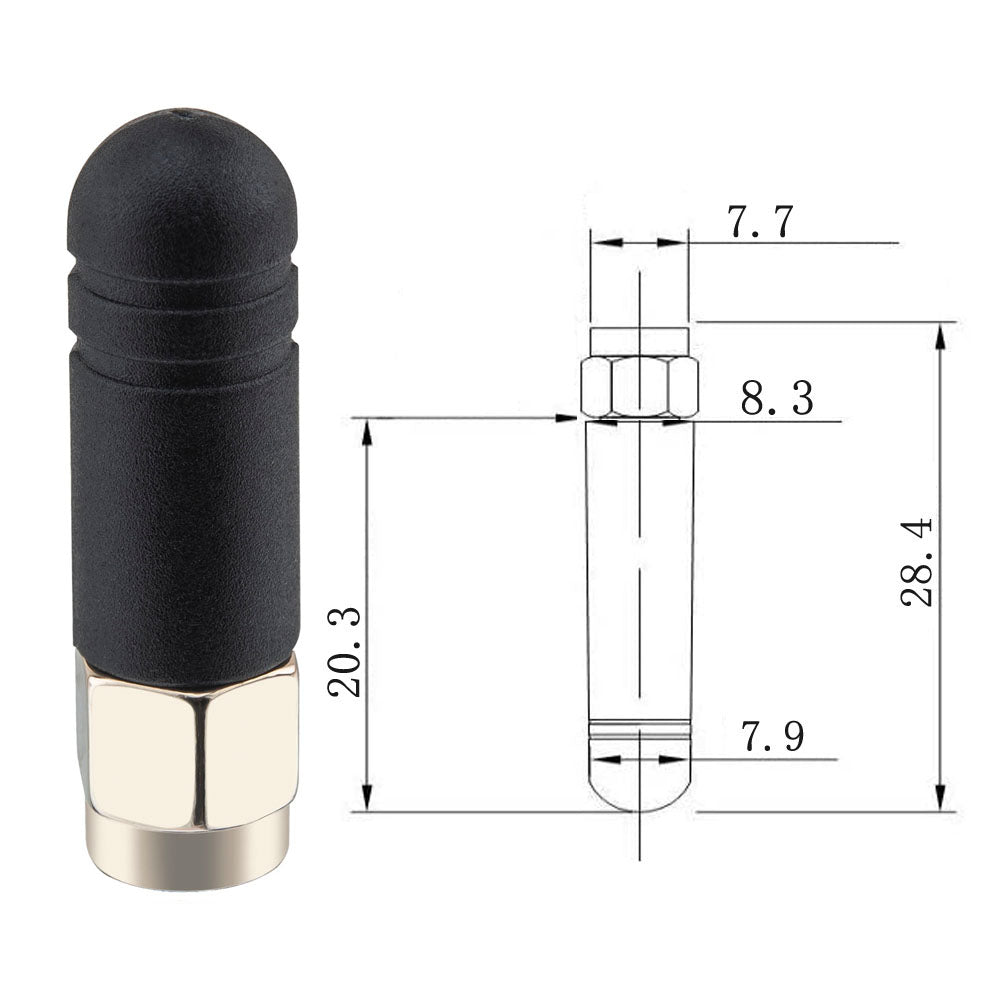 YILIANDUO 2.4GHz Antenna FPV Small Antenna Omnidirectional WiFi Antenna RP SMA Male Connector for Routers Wireless Module WiFi 6 Card Bluetooth Pack of 2