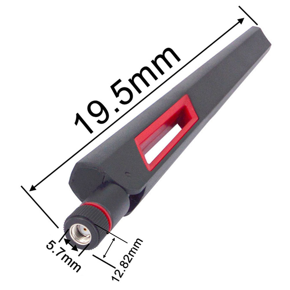 12 dBi Dual Band WiFi Antenna 2.4G 5G 5.8GHz SMA Male/ RP-SMA Male Universal Antenna Amplifier WLAN Router Signal Booster Pack of 2
