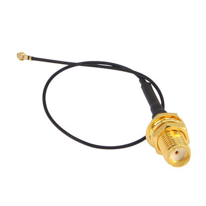 YILIANDUO SMA Female Bulkhead to U.FL IPX MHF4 Mini PCI/PCIE Antenna Pigtail WiFi Cable – 0.81mm RF Coaxial Extension (2 Pack)