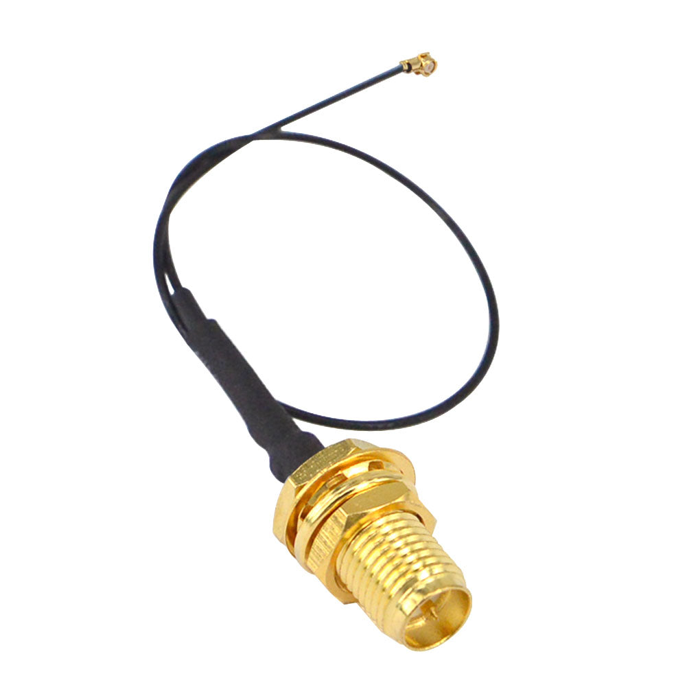 YILIANDUO RP-SMA Female Bulkhead to U.FL IPX MHF4 Mini PCI Antenna Pigtail Cable (2 Pack)