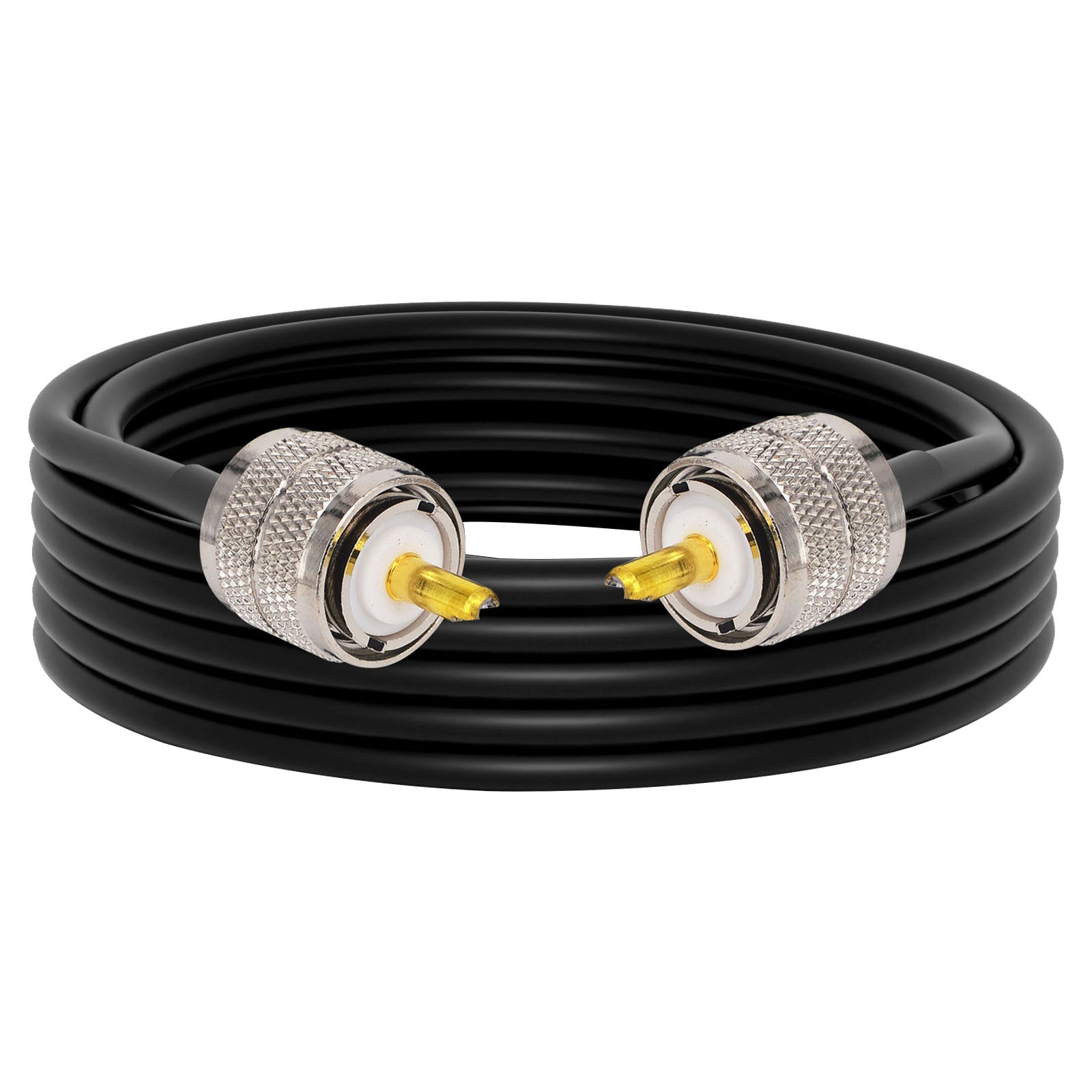 YILIANDUO CB Radio Antenna Cable PL259 UHF Male to Male RG58 Coax Jumper Cable 50CM for CB VHF UHF Ham Radio PMR Wireless LAN Devices SWR Meter Linear Amplifier Dummy Load