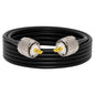 YILIANDUO CB Radio Antenna Cable PL259 UHF Male to Male RG58 Coax Jumper Cable 50CM for CB VHF UHF Ham Radio PMR Wireless LAN Devices SWR Meter Linear Amplifier Dummy Load