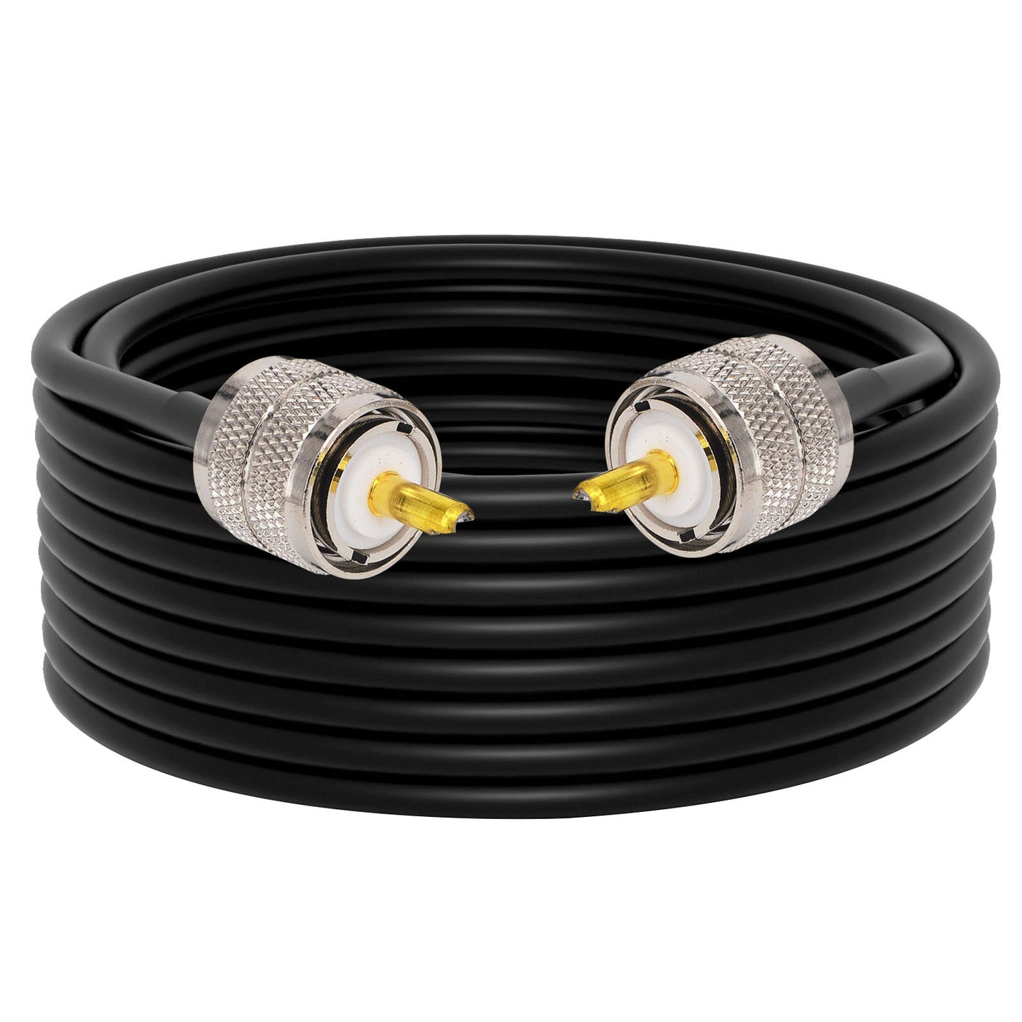YILIANDUO CB Radio Antenna Cable PL259 UHF Male to Male RG58 Coax Jumper Cable 50CM for CB VHF UHF Ham Radio PMR Wireless LAN Devices SWR Meter Linear Amplifier Dummy Load