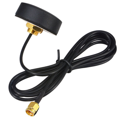 YILIANDUO Waterproof Round Mushroom WiFi Antenna 2.4G 5.8G Dual Band Bulkhead SMA Male 1.5M RG174 Cable for Cabinet Router Bluetooth IoT Industrial Equipment