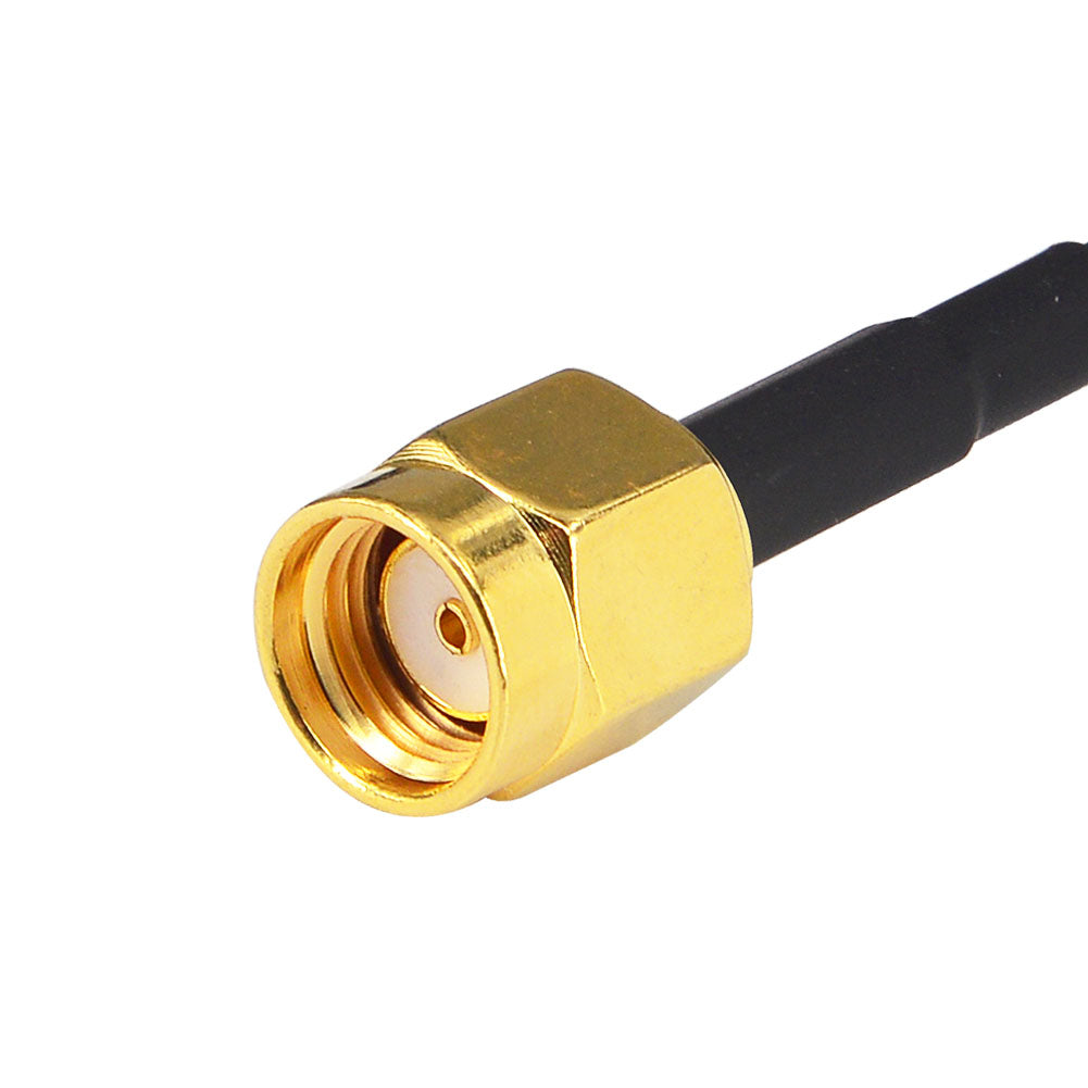 YILIANDUO Waterproof Round Mushroom WiFi Antenna 2.4G 5.8G Dual Band Bulkhead SMA Male 1.5M RG174 Cable for Cabinet Router Bluetooth IoT Industrial Equipment