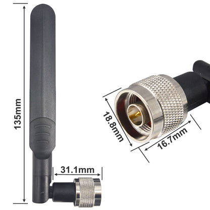 YILIANDUO 12 dbi 2.4G 5G 5.8Ghz Dual Band WiFi Antenna N Male Universal Antenna Amplifier WLAN Router Antenne Connector Booster 2-Pack