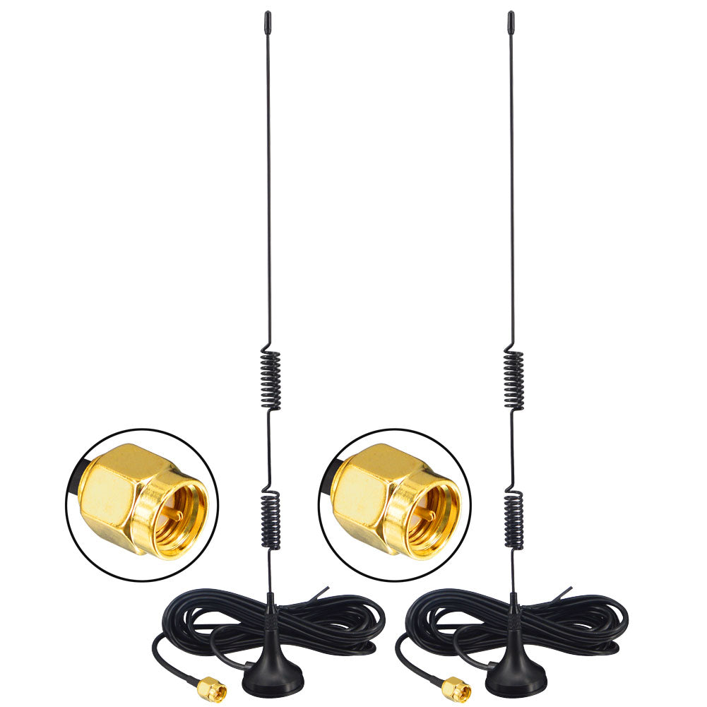 YILIANDUO 1090MHz 978MHz Dual Band 6dBi Magnetic Base Antenna SMA Male RG174 Cable for ADS‑B RTL SDR Receiver
