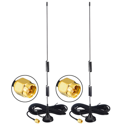 YILIANDUO 1090MHz 978MHz Dual Band 6dBi Magnetic Base Antenna SMA Male RG174 Cable for ADS‑B RTL SDR Receiver