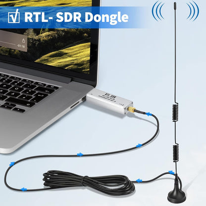 YILIANDUO 1090MHz 978MHz Dual Band 6dBi Magnetic Base Antenna SMA Male RG174 Cable for ADS‑B RTL SDR Receiver