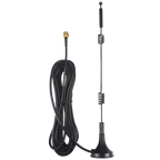 YILIANDUO Dual Band Aerial 9dBi 2.4GHz 5.8GHz SMA Male Antenna with Magnetic Base 3M Cable for WiFi Routers Wireless Video Security Camera Surveillance Truck Car Reversing Monitor 2 Pack