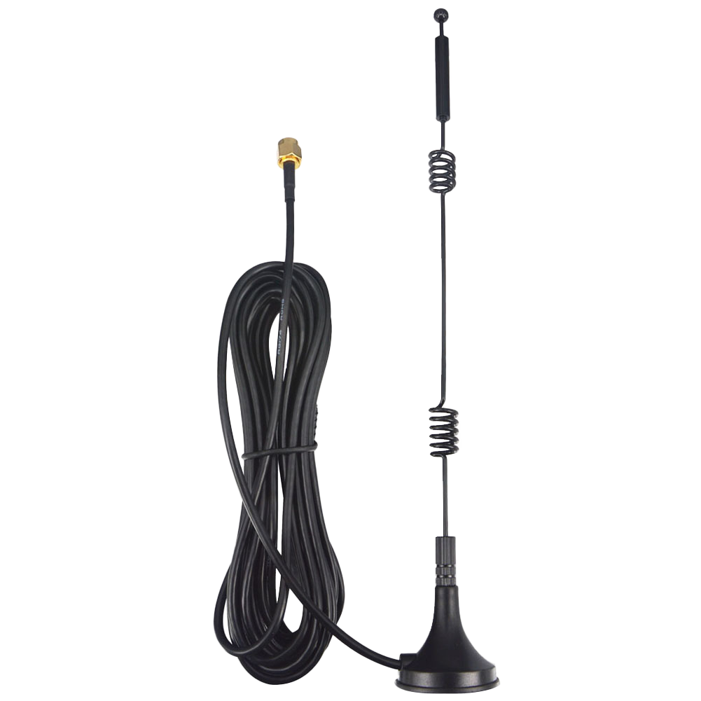 YILIANDUO Dual Band Aerial 9dBi 2.4GHz 5.8GHz SMA Male Antenna with Magnetic Base 3M Cable for WiFi Routers Wireless Video Security Camera Surveillance Truck Car Reversing Monitor 2 Pack