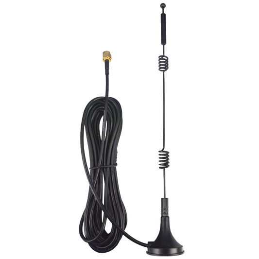 YILIANDUO Dual Band Aerial 9dBi 2.4GHz 5.8GHz SMA Male Antenna with Magnetic Base 3M Cable for WiFi Routers Wireless Video Security Camera Surveillance Truck Car Reversing Monitor 2 Pack