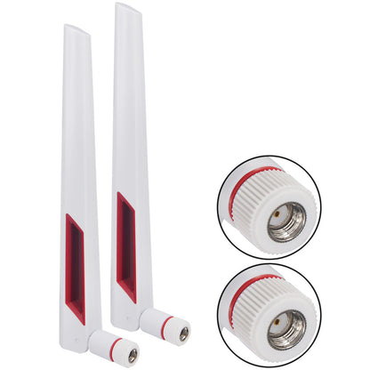 12 dBi Dual Band WiFi Antenna 2.4G 5G 5.8GHz SMA Male/ RP-SMA Male Universal Antenna Amplifier WLAN Router Signal Booster Pack of 2