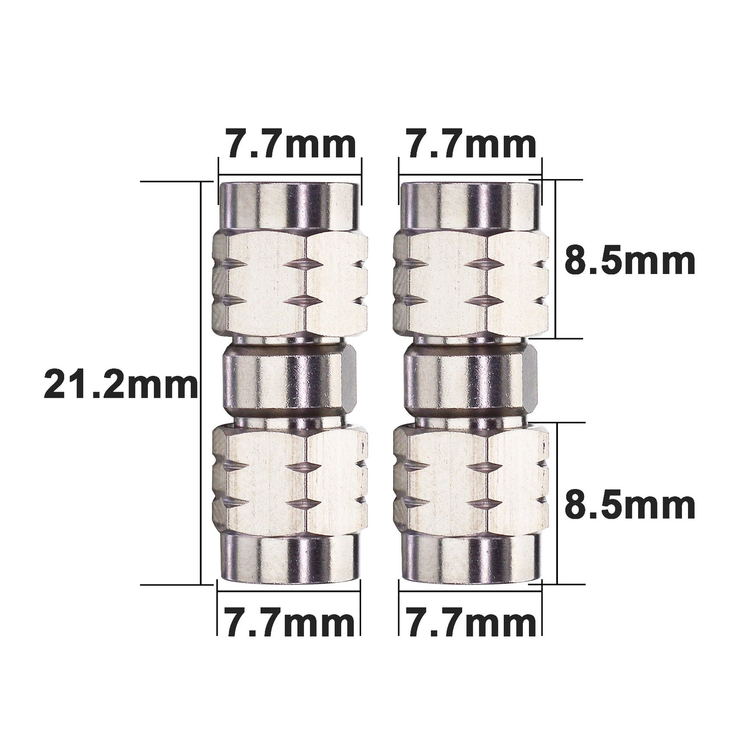 YILIANDUO 2.92mm Male Female Precision Microwave Connector RF Adapter | DC-40GHz 50Ω Stainless Steel, Mechanically Compatible with SMA Connectors