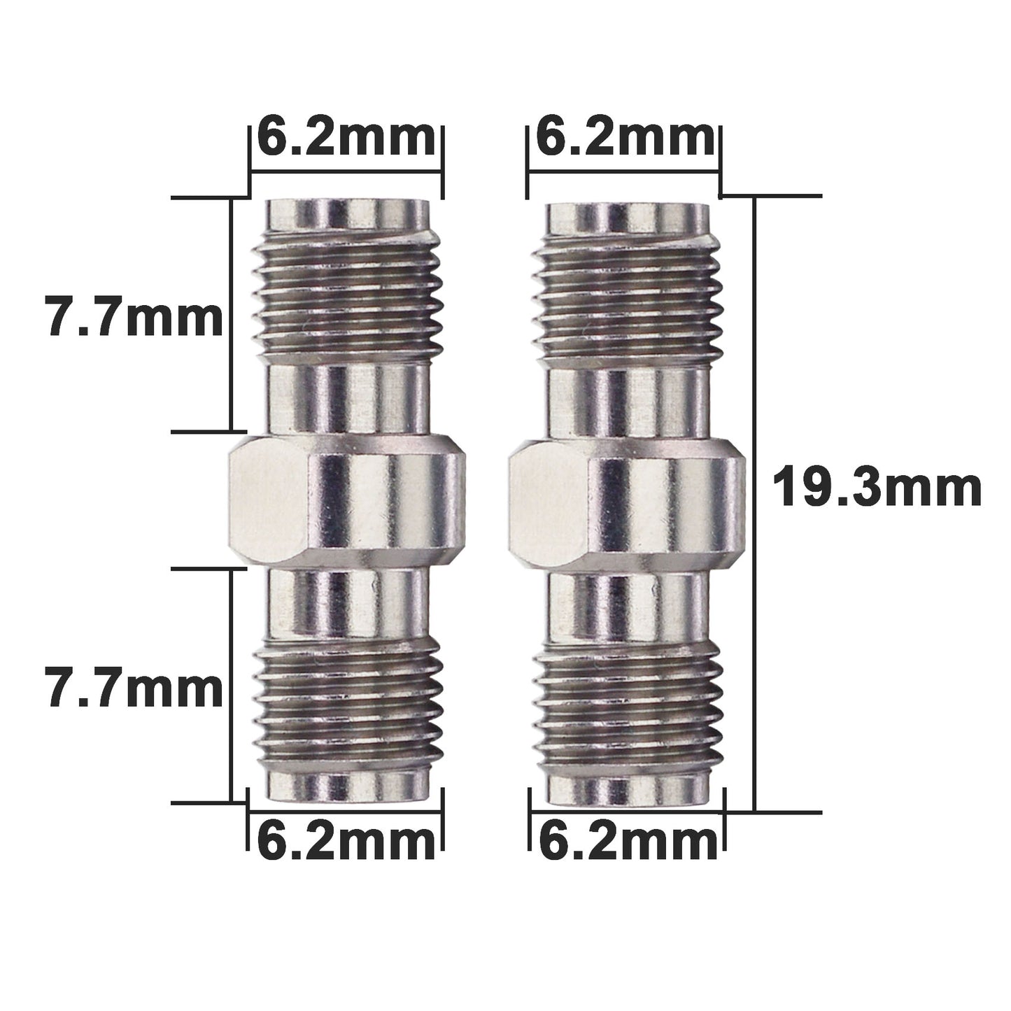 YILIANDUO 2.92mm Male Female Precision Microwave Connector RF Adapter | DC-40GHz 50Ω Stainless Steel, Mechanically Compatible with SMA Connectors