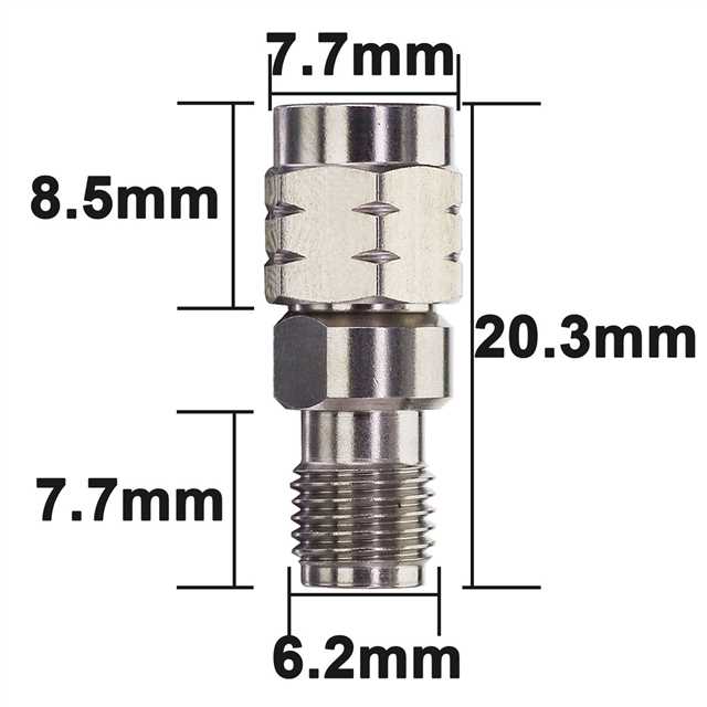 YILIANDUO 2.92mm Male Female Precision Microwave Connector RF Adapter | DC-40GHz 50Ω Stainless Steel, Mechanically Compatible with SMA Connectors