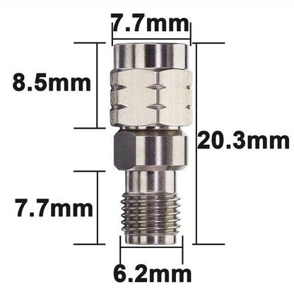 YILIANDUO 2.92mm Male Female Precision Microwave Connector RF Adapter | DC-40GHz 50Ω Stainless Steel, Mechanically Compatible with SMA Connectors