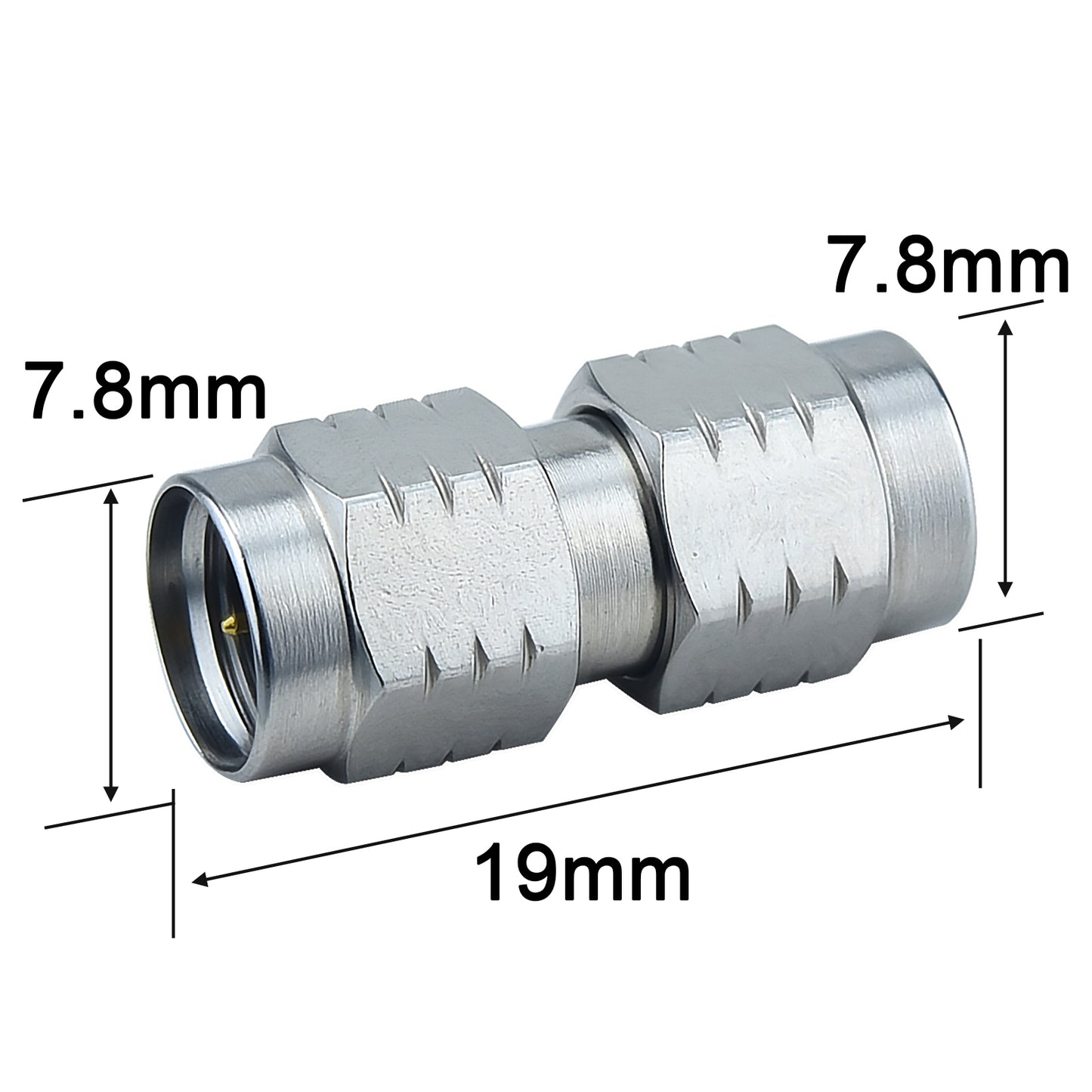 YILIANDUO 2.4mm Male Female Precision RF Millimeter Wave Adapter | DC-50GHz 50Ohm Passivated Stainless Steel High Frequency Test Connector