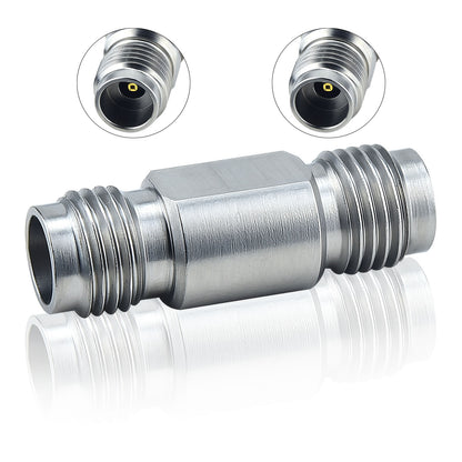 YILIANDUO 2.4mm Male Female Precision RF Millimeter Wave Adapter | DC-50GHz 50Ohm Passivated Stainless Steel High Frequency Test Connector