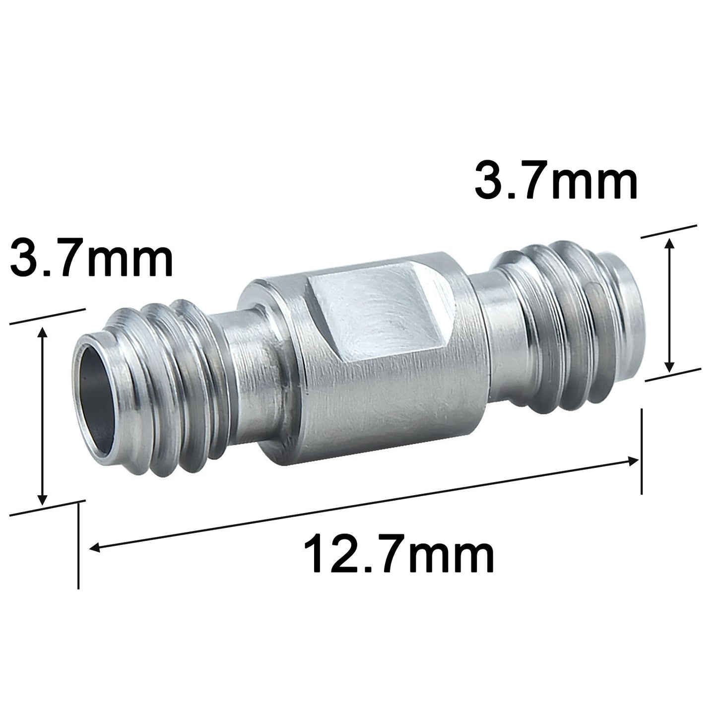 YILIANDUO 1.0mm(W-Type) Precision In-Series RF Adapter DC-110GHz | 50Ω Passivated Stainless Steel, 3 Gender Options(FF/MF/MM) Ultra-High Frequency Millimeter Wave Test Connector