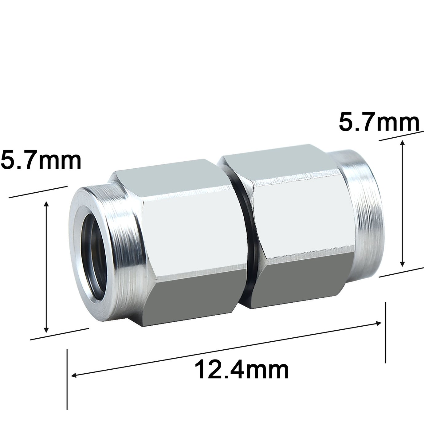 YILIANDUO 1.0mm(W-Type) Precision In-Series RF Adapter DC-110GHz | 50Ω Passivated Stainless Steel, 3 Gender Options(FF/MF/MM) Ultra-High Frequency Millimeter Wave Test Connector