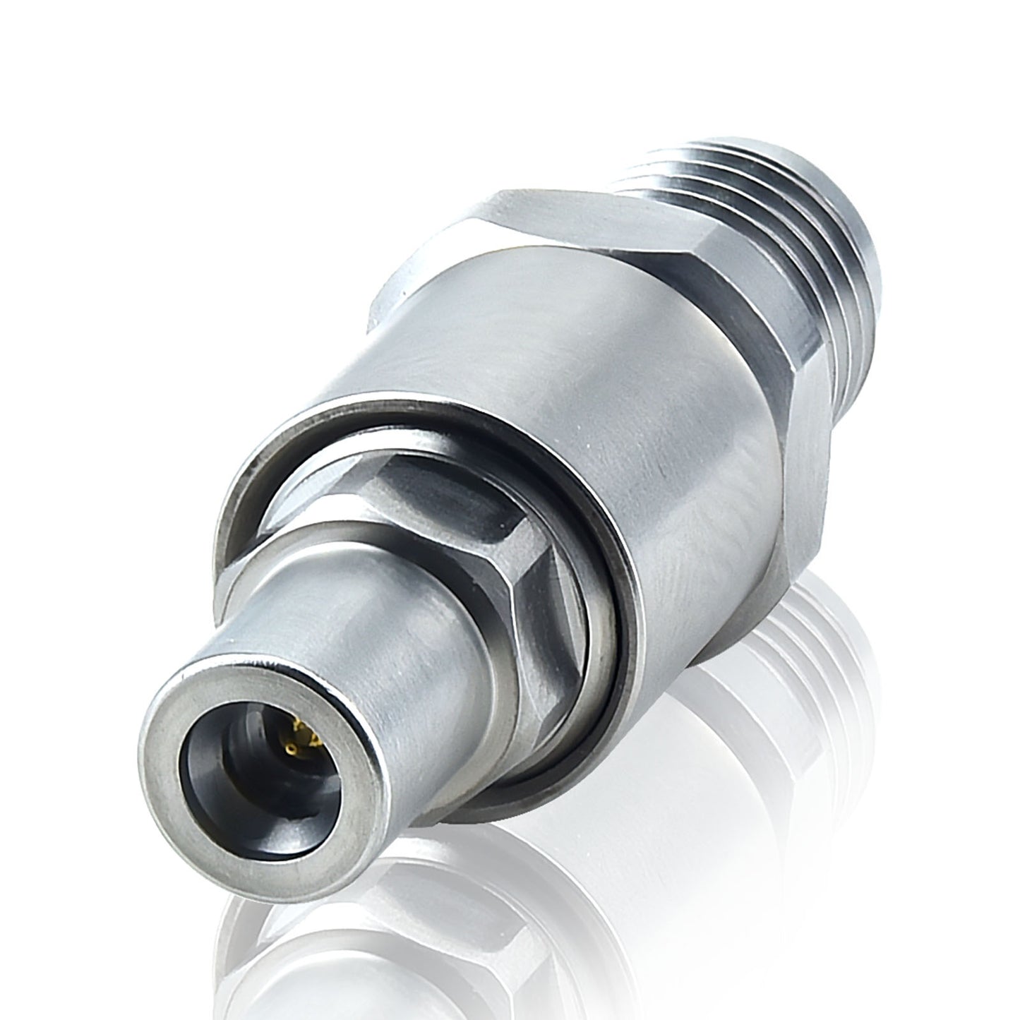 YILIANDUO 2.92mm  to SSMP Male Female Cross-Series Precision RF Adapter | DC-40GHz 50Ω Passivated Stainless Steel Ultra-Miniature SMPM Millimeter Wave Test Connector