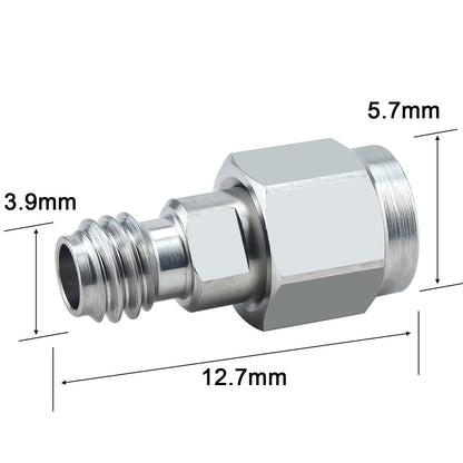 YILIANDUO 1.0mm(W-Type) Precision In-Series RF Adapter DC-110GHz | 50Ω Passivated Stainless Steel, 3 Gender Options(FF/MF/MM) Ultra-High Frequency Millimeter Wave Test Connector