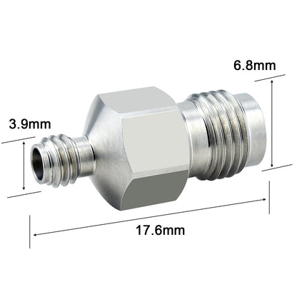 YILIANDUO 1.0mm  to 1.85mm Male Female Precision Cross-Series RF Adapter | DC-67GHz 50Ω Passivated Stainless Steel Ultra-High Frequency Millimeter Test Connector, 1.85mm Mechanically Compatible with 2.4mm Connectors