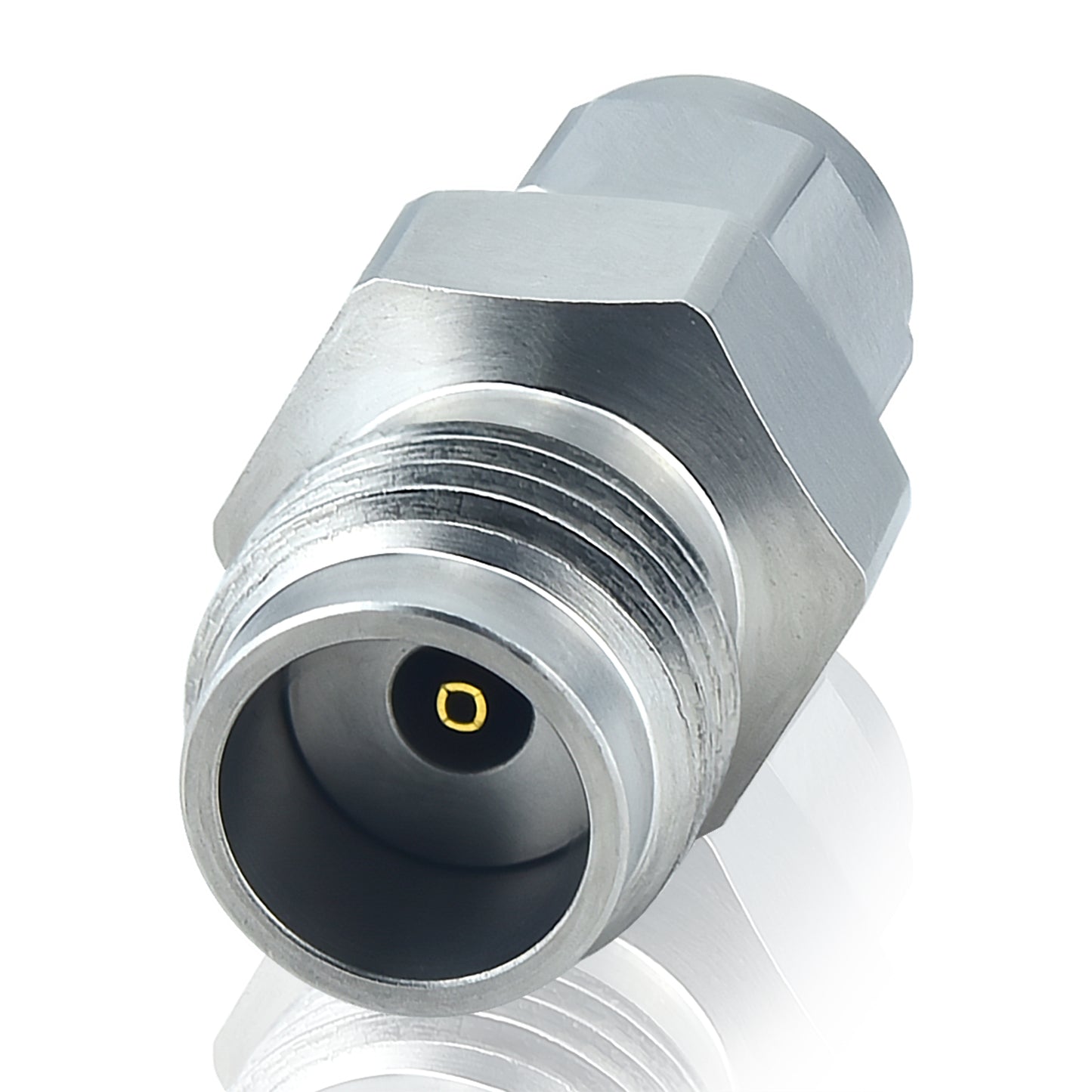 YILIANDUO 1.0mm  to 1.85mm Male Female Precision Cross-Series RF Adapter | DC-67GHz 50Ω Passivated Stainless Steel Ultra-High Frequency Millimeter Test Connector, 1.85mm Mechanically Compatible with 2.4mm Connectors