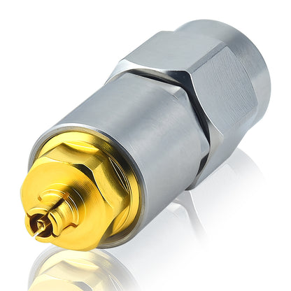 YILIANDUO 2.92mm  to SSMP Male Female Cross-Series Precision RF Adapter | DC-40GHz 50Ω Passivated Stainless Steel Ultra-Miniature SMPM Millimeter Wave Test Connector
