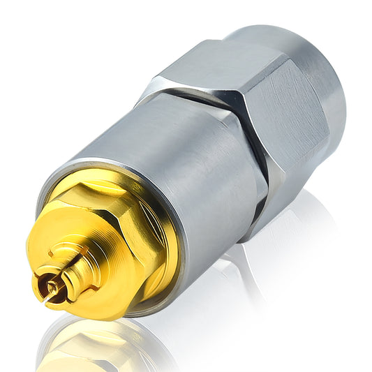 YILIANDUO 2.92mm  to SSMP Male Female Cross-Series Precision RF Adapter | DC-40GHz 50Ω Passivated Stainless Steel Ultra-Miniature SMPM Millimeter Wave Test Connector